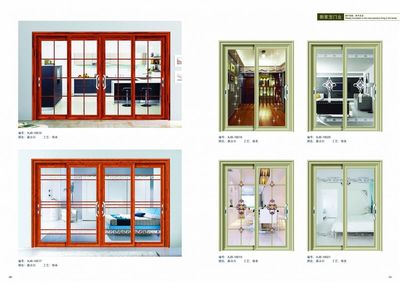销售中高档铝门窗,产品包括:平开门、推拉门、吊趟门